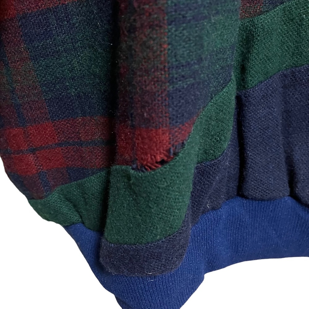 Vintage Plaid Patchwork Pullover - image 6